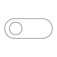 Toggle switch black icon . vector
