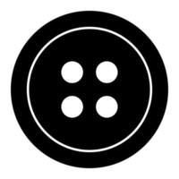 icono de botón de ropa color negro vector ilustración imagen estilo plano