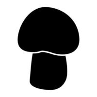 Mushroom - champignon black icon . vector