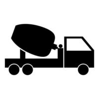 Cement mixers truck vector