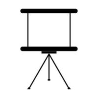 icono de tablero de presentación de negocios color negro ilustración vectorial imagen estilo plano vector
