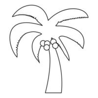 Palm the black color icon . vector