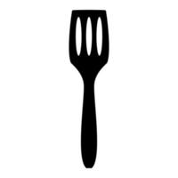 Kitchen spatula icon black color vector illustration image flat style