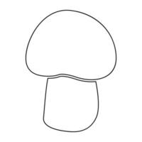 Mushroom - champignon black icon . vector