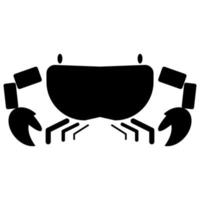 Crab icon black color vector illustration image flat style