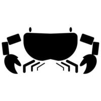 Crab icon black color vector illustration image flat style