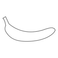 Banana black icon . vector