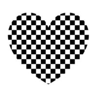 Heart with square vector