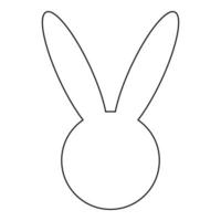 Hare or rabbit head vector