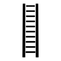 Wooden step ladder icon black color vector illustration image flat style