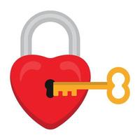 Lock with Key vector icon Which Can Easily Modify Or Edit