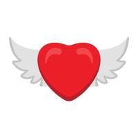 Flying Heart vector icon Which Can Easily Modify Or Edit