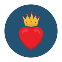 King Heart vector icon Which Can Easily Modify Or Edit