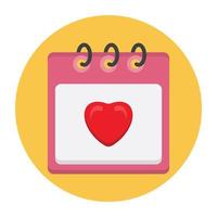 Love Calendar vector icon Which Can Easily Modify Or Edit
