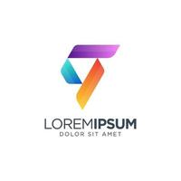 diseño de logotipo colorido letra s vector