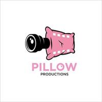 Pillow and Film Strip Logo Concept vector