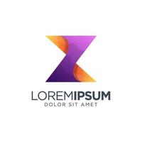 diseño de logotipo colorido letra x vector