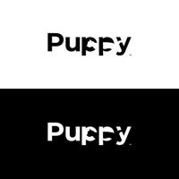 Puppy Negative Cat Logo Design vector