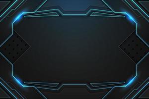 Modern background blue with element vector