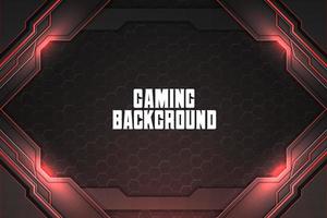 Gaming background red with element vector