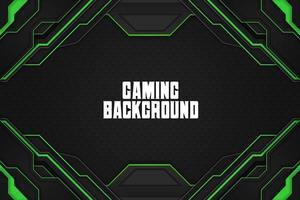 Gaming background green with element vector