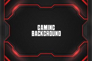 Gaming background red with element vector