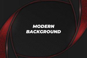 Modern background black and red with element vector