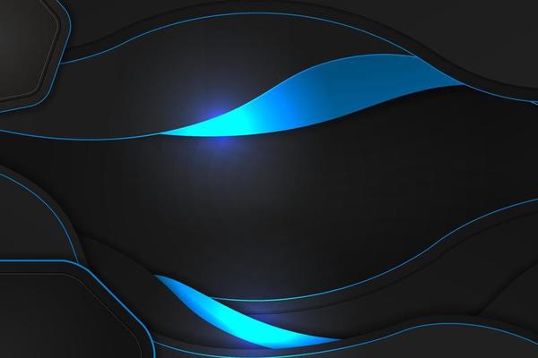 Modern background black and blue with element