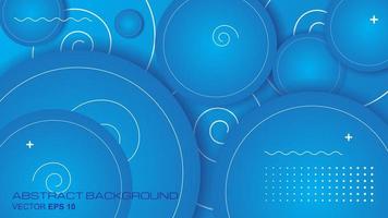 Abstract background modern circles futuristic graphic. blue background with spiral lines. Vector abstract background illustration.