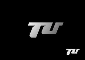 TU Initial letters monogram logo template. Vector illustration