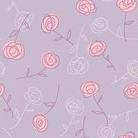 Beautiful rose seamless pattern design for decorating, wallpaper, wrapping paper, fabric, backdrop and etc. vector