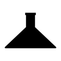 Flask icon black color vector illustration image flat style