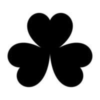 The clover black color black icon . vector