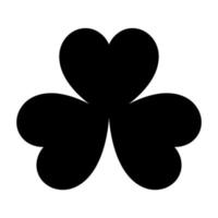 The clover black color black icon . vector