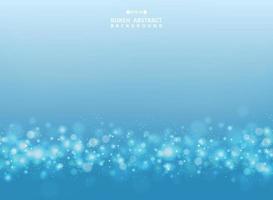 Abstract gradient blue and white design with pattern dots bokeh background. illustration vector eps10