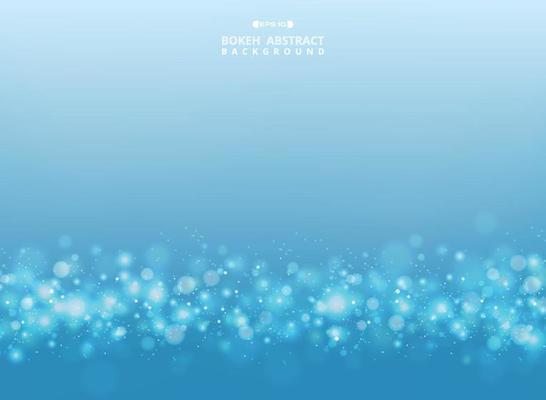 Abstract gradient blue and white design with pattern dots bokeh background. illustration vector eps10