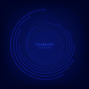 ilustraciones de diseño digital azul abstracto de la interfaz tecnológica de patrón de línea. fondo de ilustraciones de líneas circulares. ilustración vectorial vector