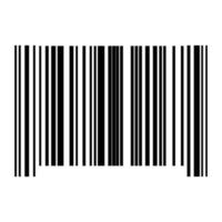 The barcode black color black icon . vector