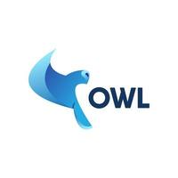 Illustration vector logo template of owl