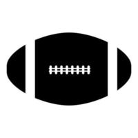 American football ball icon black color vector illustration image flat style