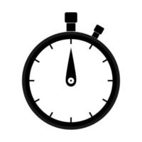 The stopwatch black color black icon . vector