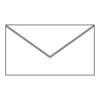 Mail the black color icon vector