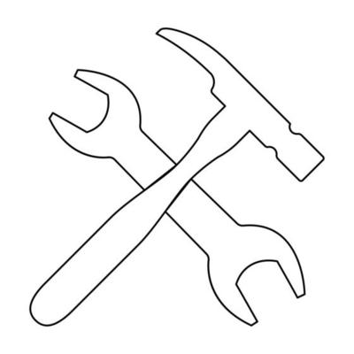 Hammer And Wrench Vector Art Icons and Graphics for Free Download