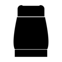 Black salt or pepper black icon . vector