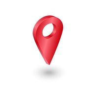 3D GPS navigator pointer icon location. Vector illustration