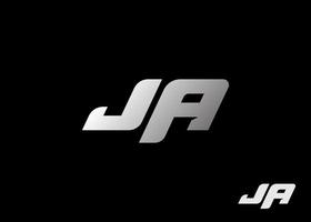 Initial letters JA monogram logo template. Vector illustration