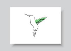 arte lineal de pájaro. ilustración vectorial dibujada a mano abstracta. diseño de arte de plantas abstractas para impresión, decoración del hogar, portada, papel tapiz, carteles de arte de pared mínimos y naturales vector
