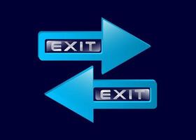 Exit icon vector illustration