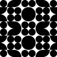black abstract shapes tiles seamless pattern perfect for background or wallpaper vector