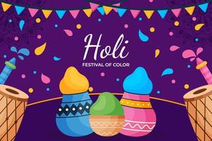 Happy Holi Festival Background vector